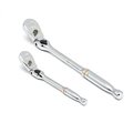 Apex Tool Group Gearwrench® 90 Tooth Locking Flex Head Teardrop Ratchet Set With 1/4" & 3/8" Drive, 2 Piece 81274T